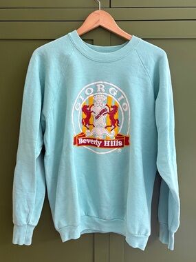 Vintage mint colored Giorgio Beverly Hills sweatshirt men’s XL
